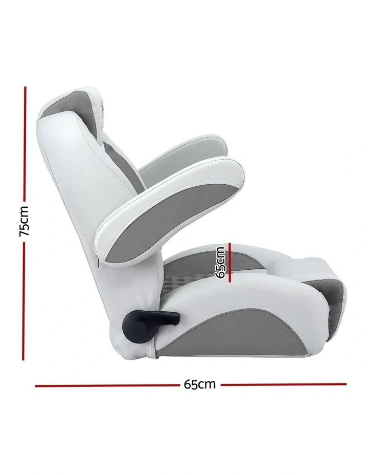 Reclining Captain Boat Seat 90 to 155 Degrees in Grey image 4