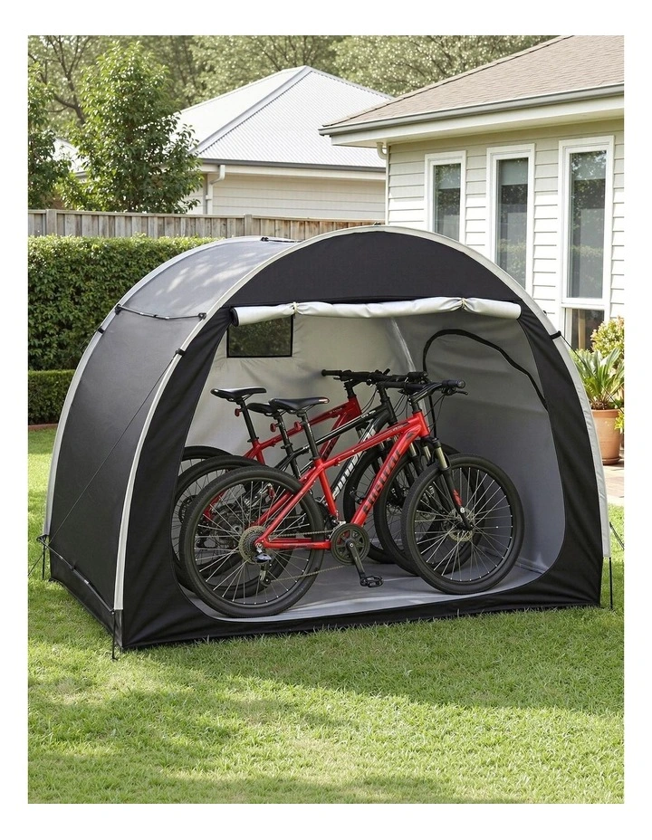 Outdoor Bike Storage Tent in Black image 4