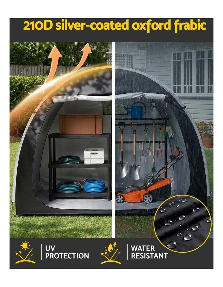 Outdoor Bike Storage Tent in Black image 5