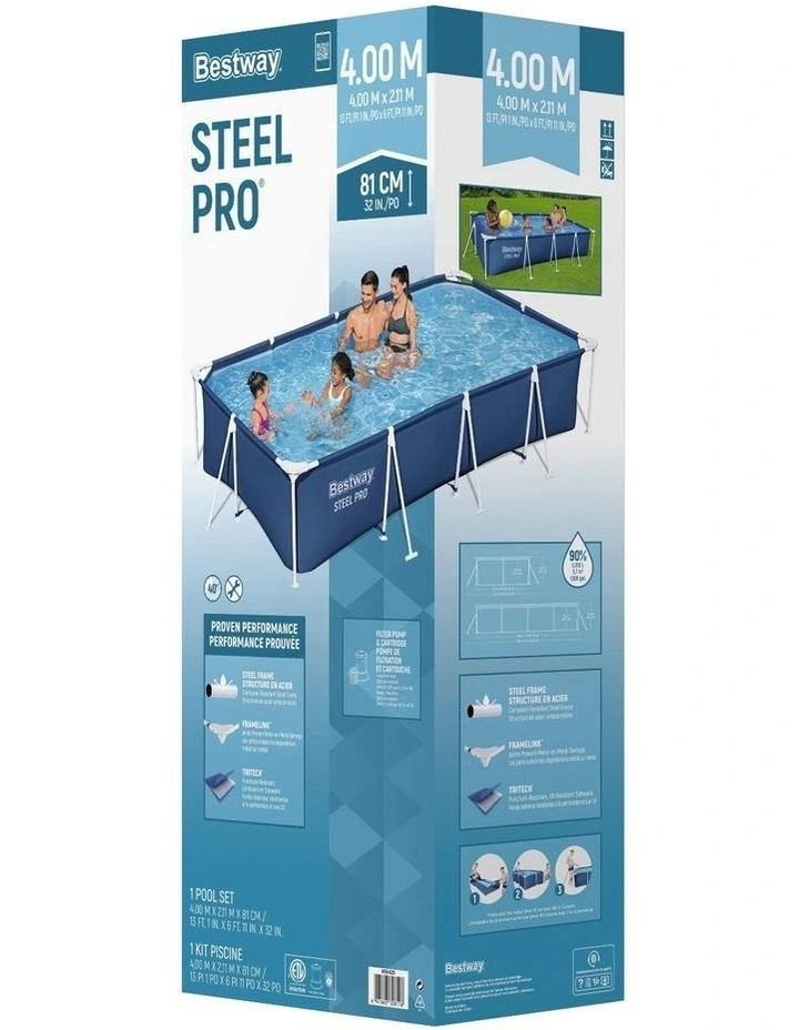 Swimming Pool Steel Frame 5700L in Blue image 2