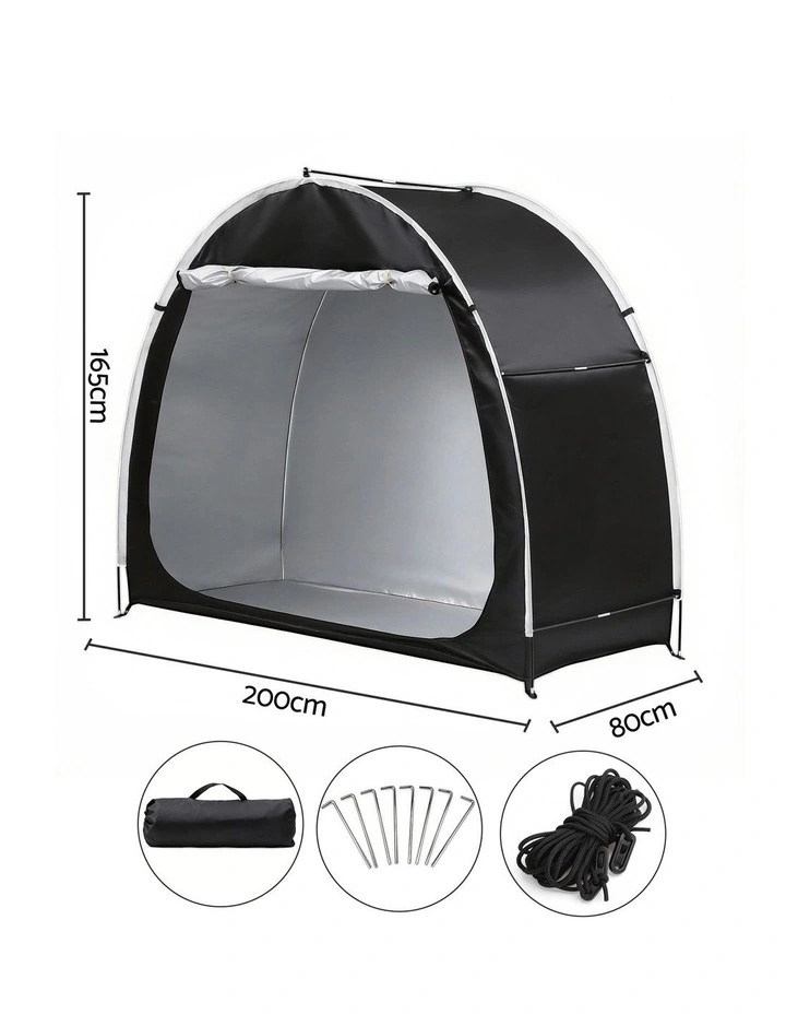 Outdoor Bike Storage Tent in Black image 3