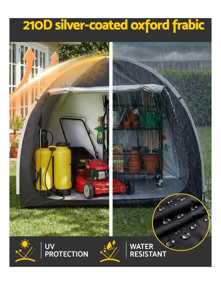 Outdoor Bike Storage Tent in Black image 5