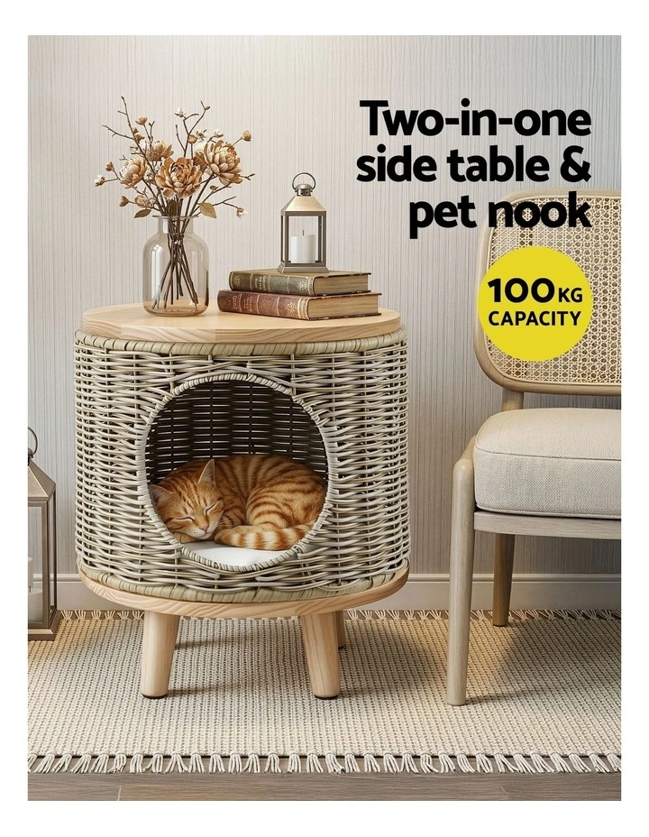Coffee Side Table in Beige image 5
