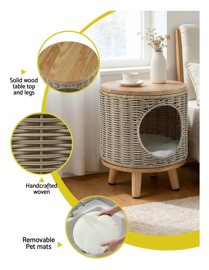 Coffee Side Table in Beige image 6