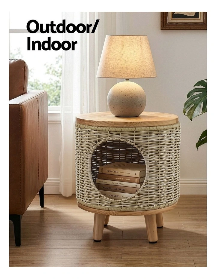 Coffee Side Table in Beige image 7