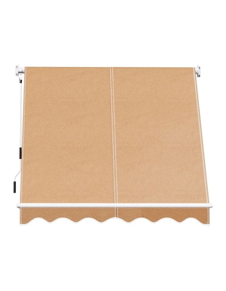 Retractable Pivot Arm Awning Canopy 2.1X2.1m in Beige image 4
