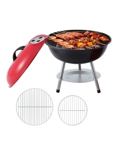 Portable Charcoal BBQ Grill With Lid in Multi