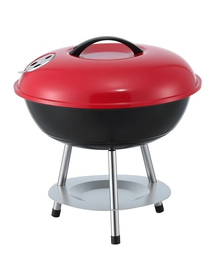 Portable Charcoal BBQ Grill With Lid in Multi image 2
