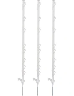 Electric Fence Posts 20 Pieces in White