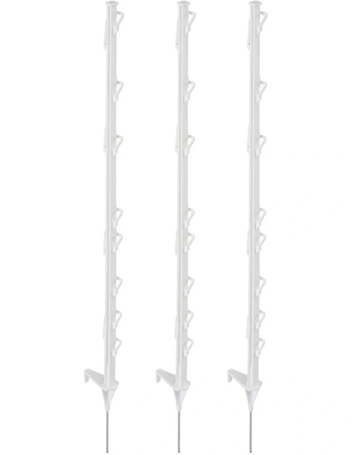 Electric Fence Posts 20 Pieces in White image 1