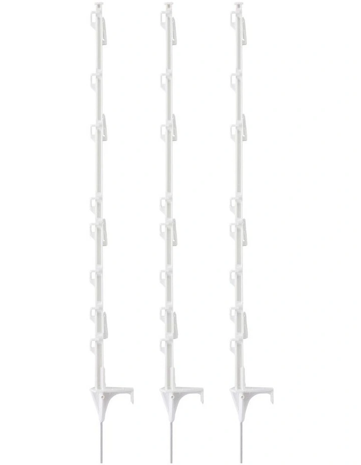 Electric Fence Posts 20 Pieces in White image 2