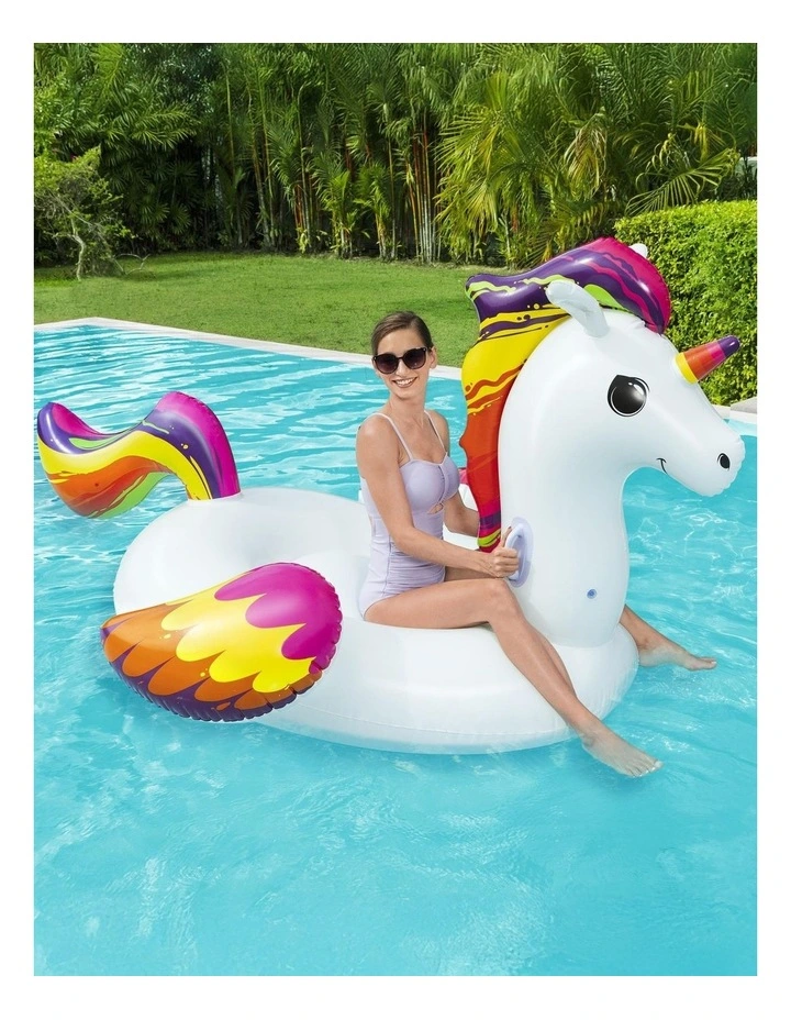 Unicorn Inflatable Float 224x156cm in Multi image 3