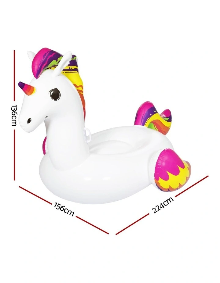 Unicorn Inflatable Float 224x156cm in Multi image 4