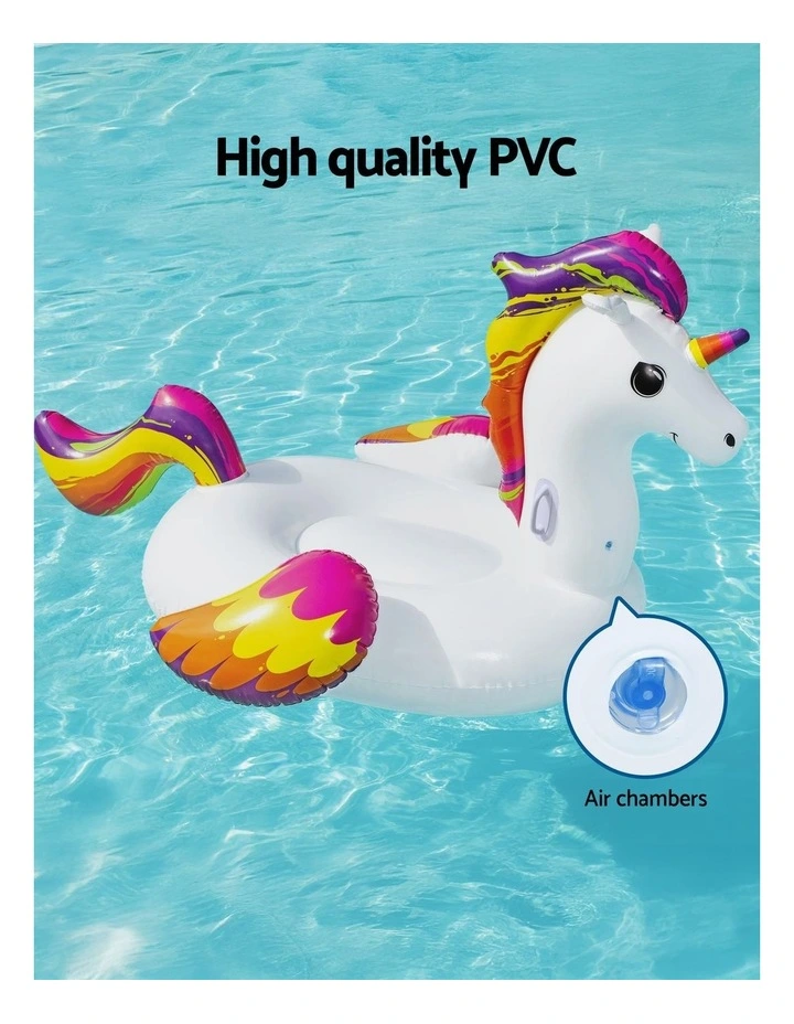 Unicorn Inflatable Float 224x156cm in Multi image 5