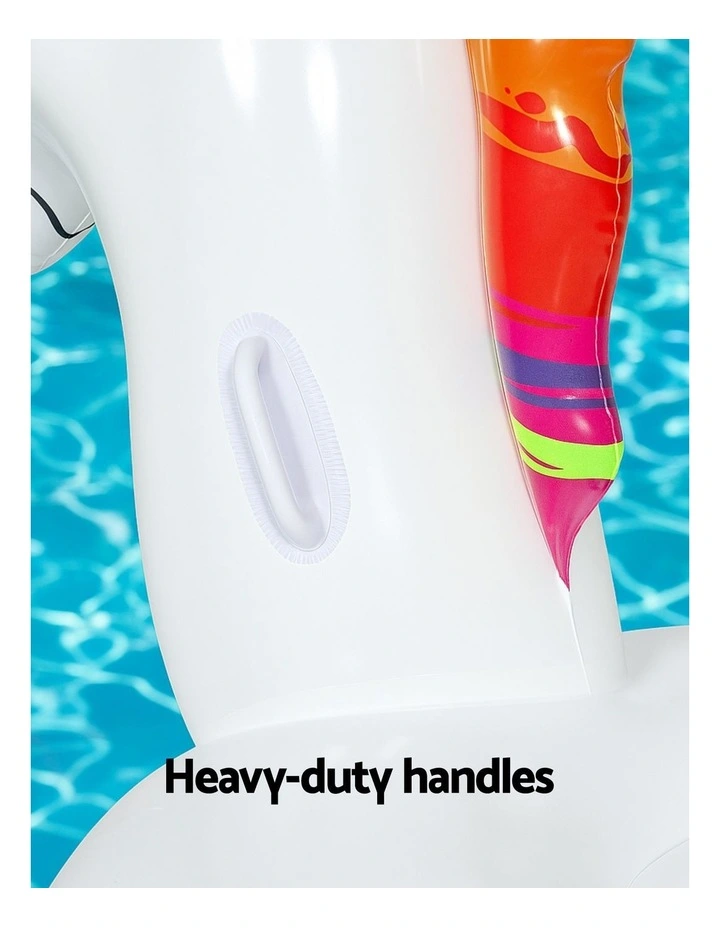 Unicorn Inflatable Float 224x156cm in Multi image 6