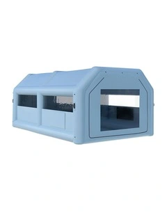 Inflatable Car Paint Booth 6X4m in Blue