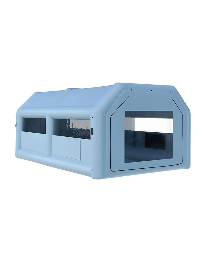Inflatable Car Paint Booth 6X4m in Blue image 1