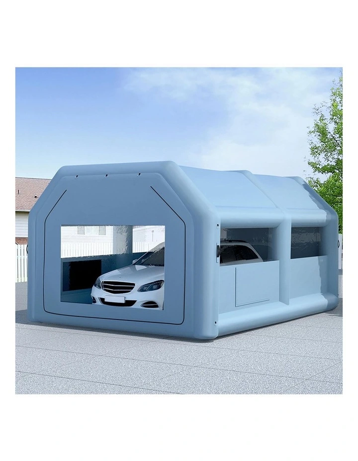 Inflatable Car Paint Booth 6X4m in Blue image 4
