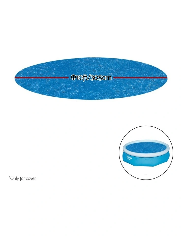 Swimming Pool Cover 3.05m/10ft in Blue image 2