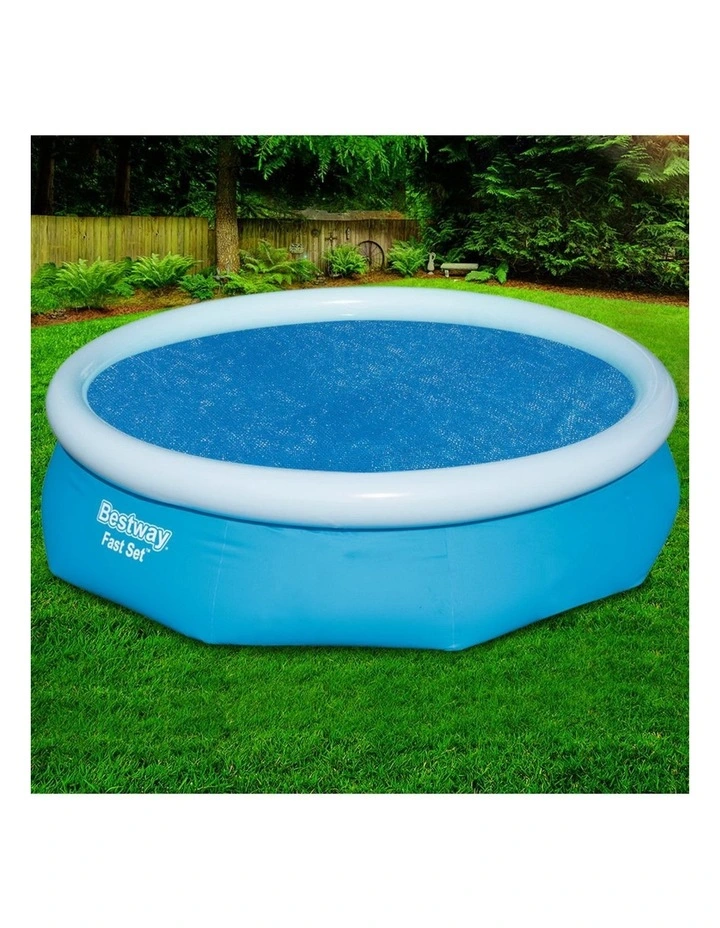 Swimming Pool Cover 3.05m/10ft in Blue image 3