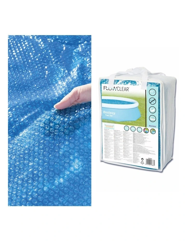Swimming Pool Cover 3.05m/10ft in Blue image 4