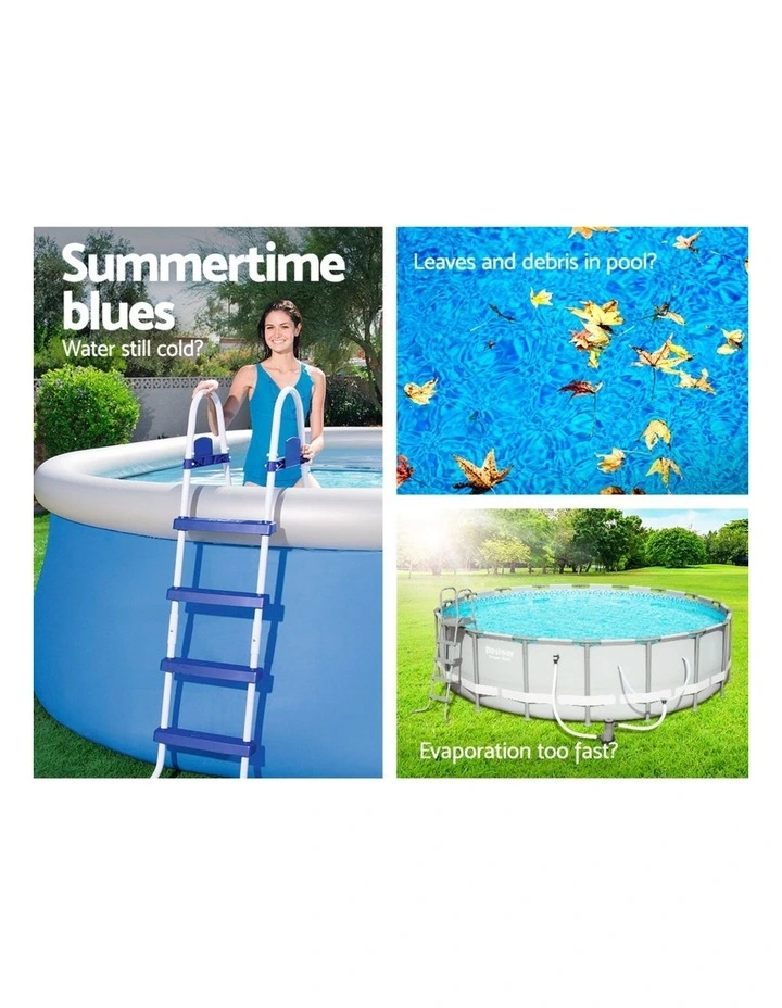 Swimming Pool Cover 3.05m/10ft in Blue image 5