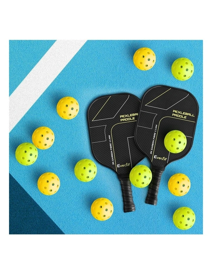 Pickleballs Set 12 Pieces in Green/Yellow image 3
