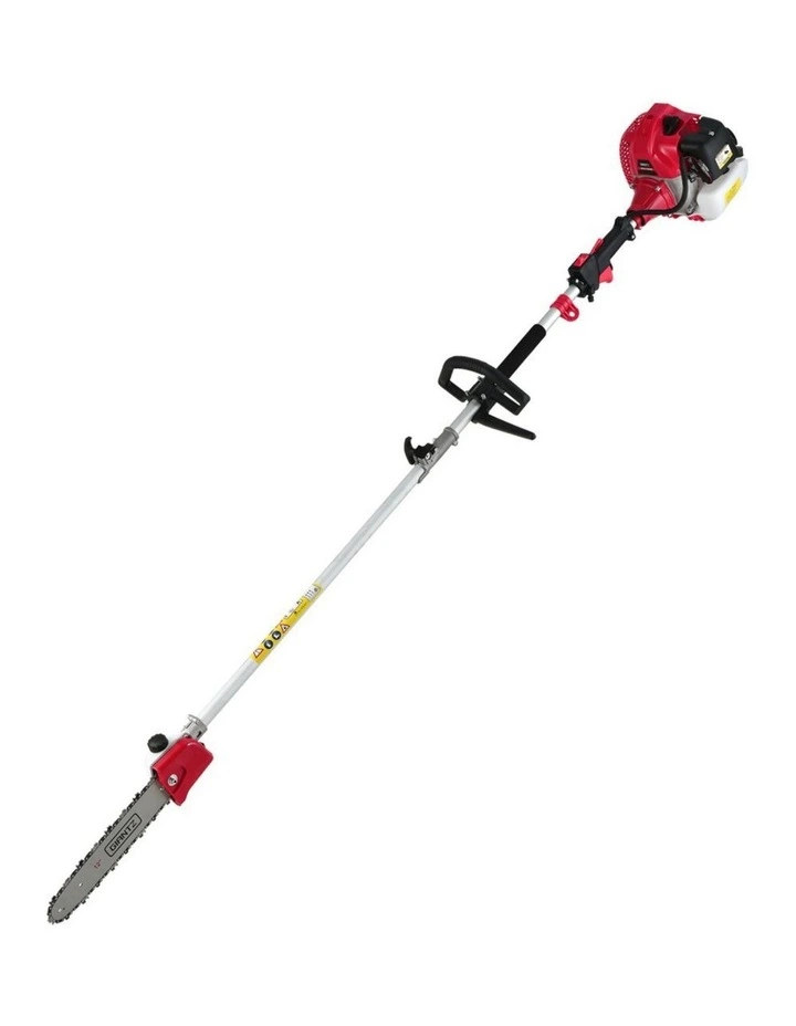 Pole Chainsaw Hedge Trimmer 62CC in Red image 4