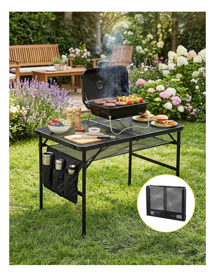 Portable BBQ Camp Table 3.9kg in Black image 3
