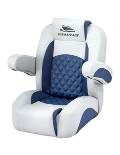 Reclining Captain Boat Seat 90 To 155 Degrees in Blue