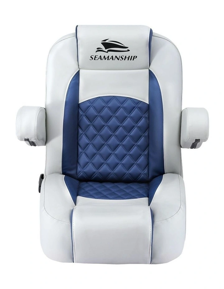 Reclining Captain Boat Seat 90 To 155 Degrees in Blue image 2