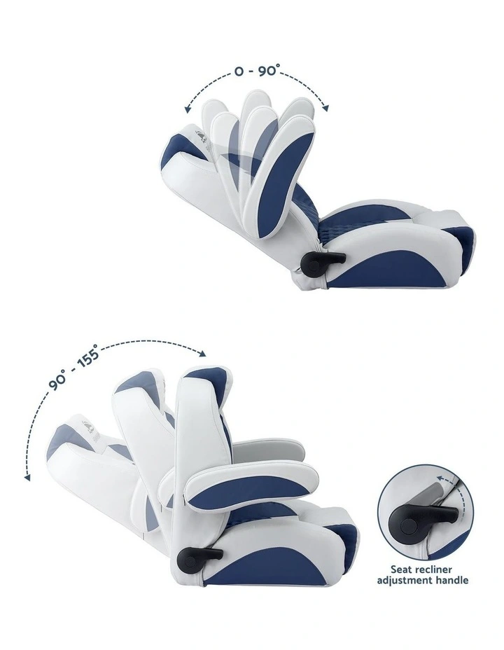 Reclining Captain Boat Seat 90 To 155 Degrees in Blue image 6