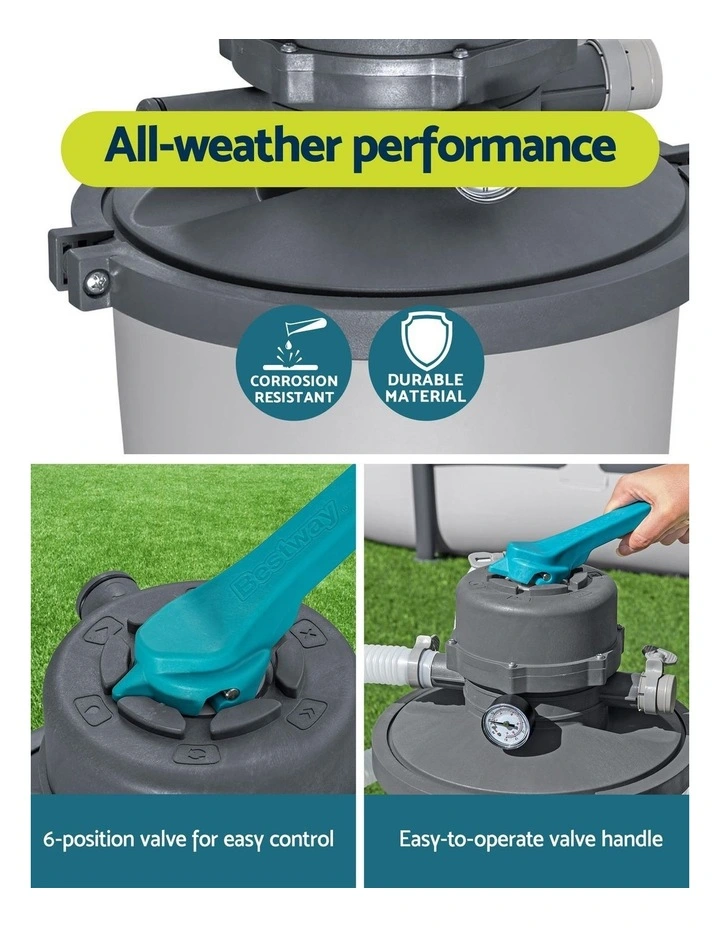 Pool Pump Sand Filter 800GPH 3028L/H image 6