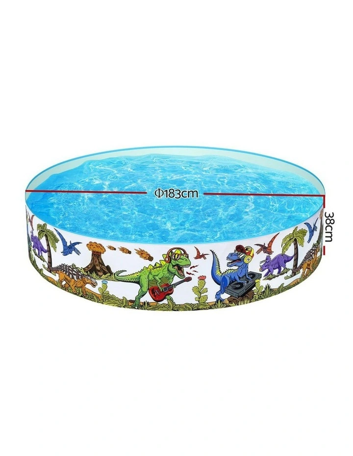 Round Above Ground Rigid Swimming Pools 946L 183x38cm in Multi image 2