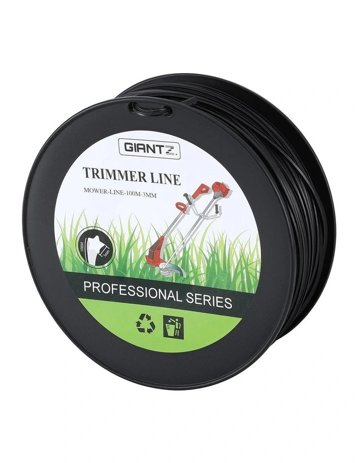 Line Trimmer Nylon String Cord 100M in Black image 1