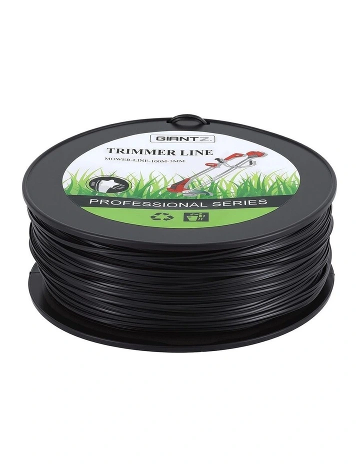Line Trimmer Nylon String Cord 100M in Black image 2