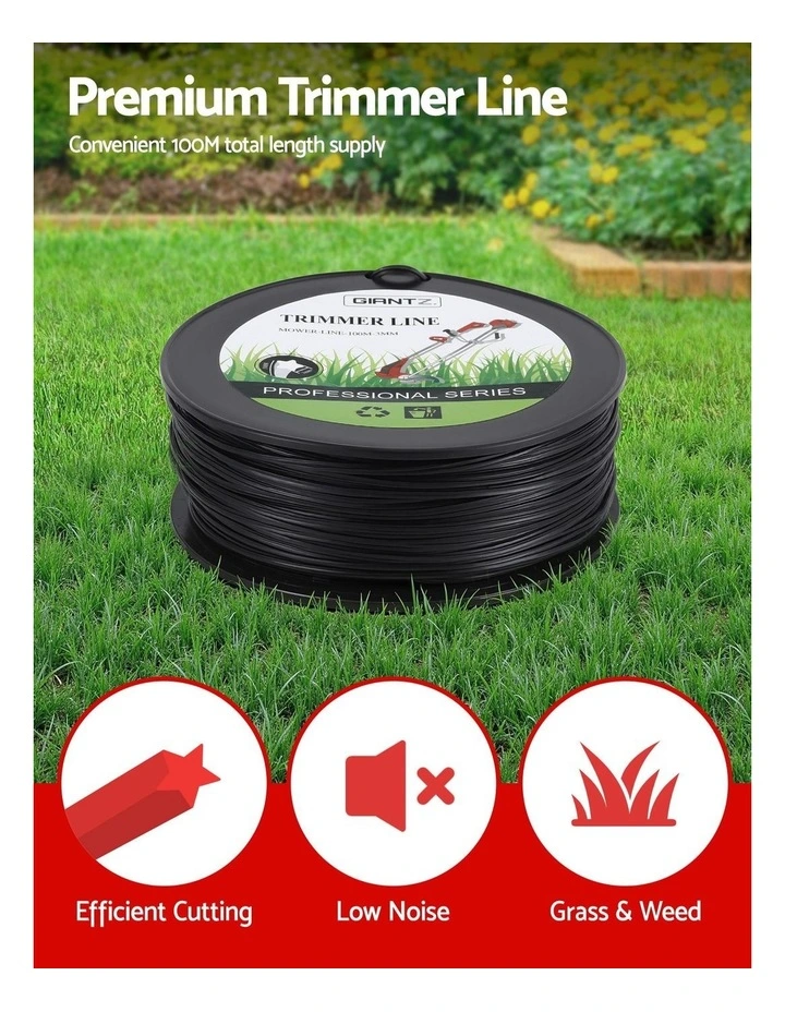 Line Trimmer Nylon String Cord 100M in Black image 5