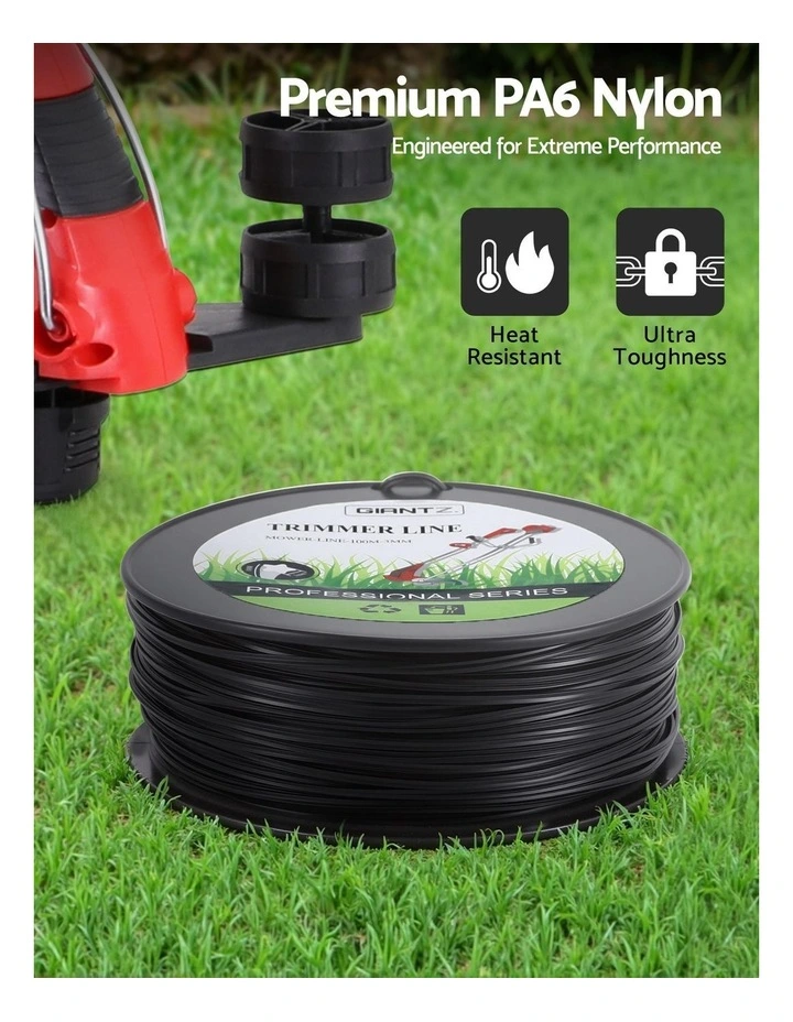 Line Trimmer Nylon String Cord 100M in Black image 7
