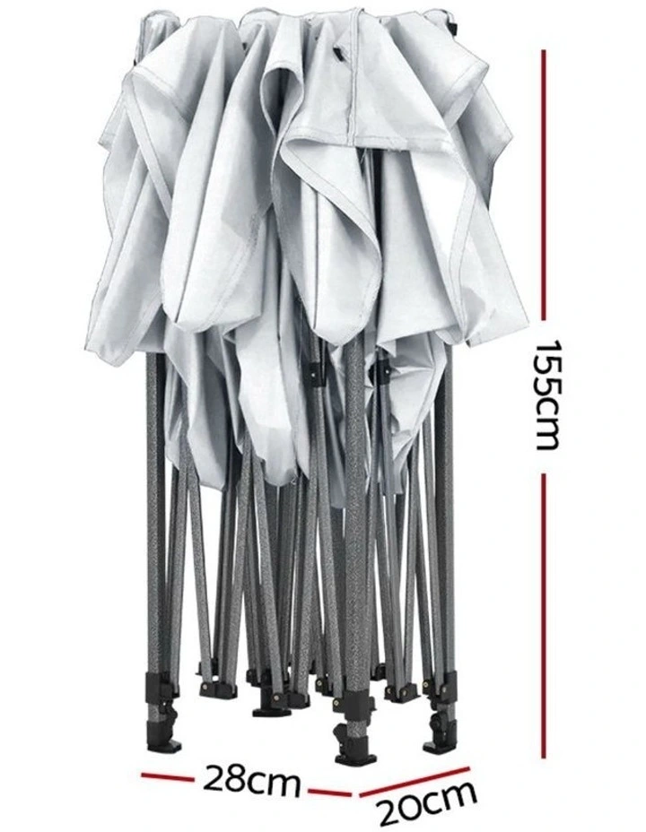 Pop Up Gazebo 3x4.5m in White image 4
