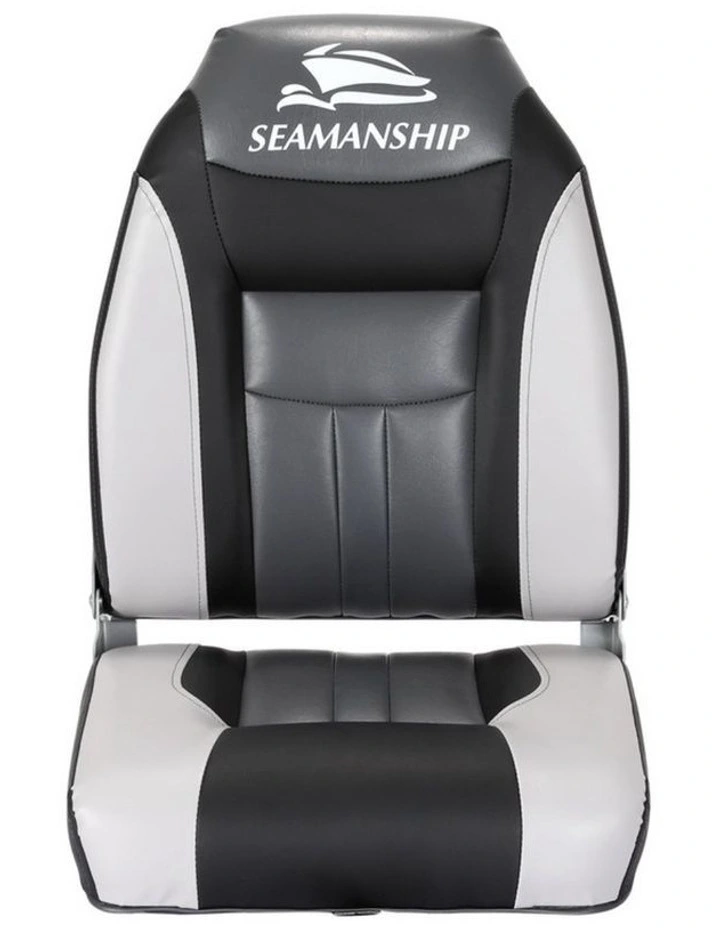 Folding Boat Seats 12cm 2x in Grey/Black image 4