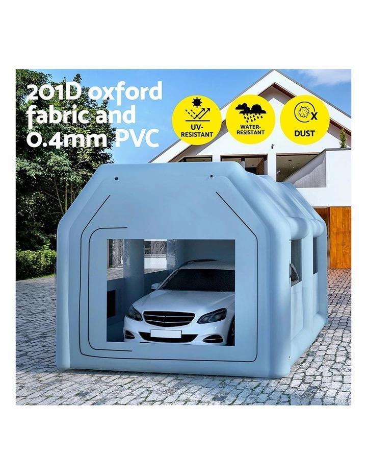 Inflatable Spray Booth 4x3m in Blue image 6