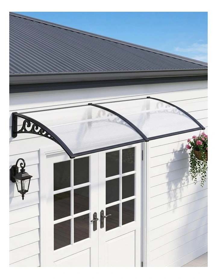 Window Door Awning 0.8mx2m in Transparent image 3