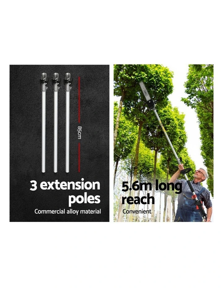 Petrol Pole Chainsaw Hedge Trimmer in Multi image 7
