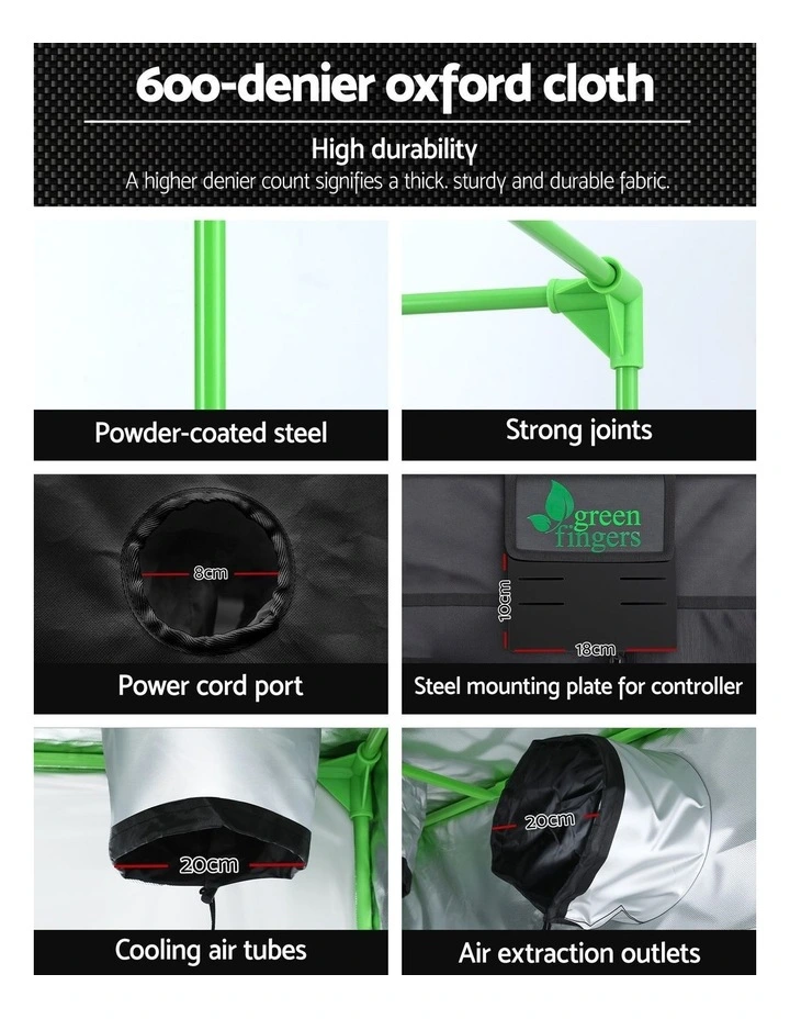 Grow Tent Kits 120x120x200cm image 7