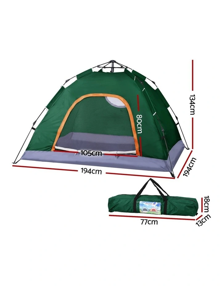 Camping Instant Pop Up Tent in Green image 4