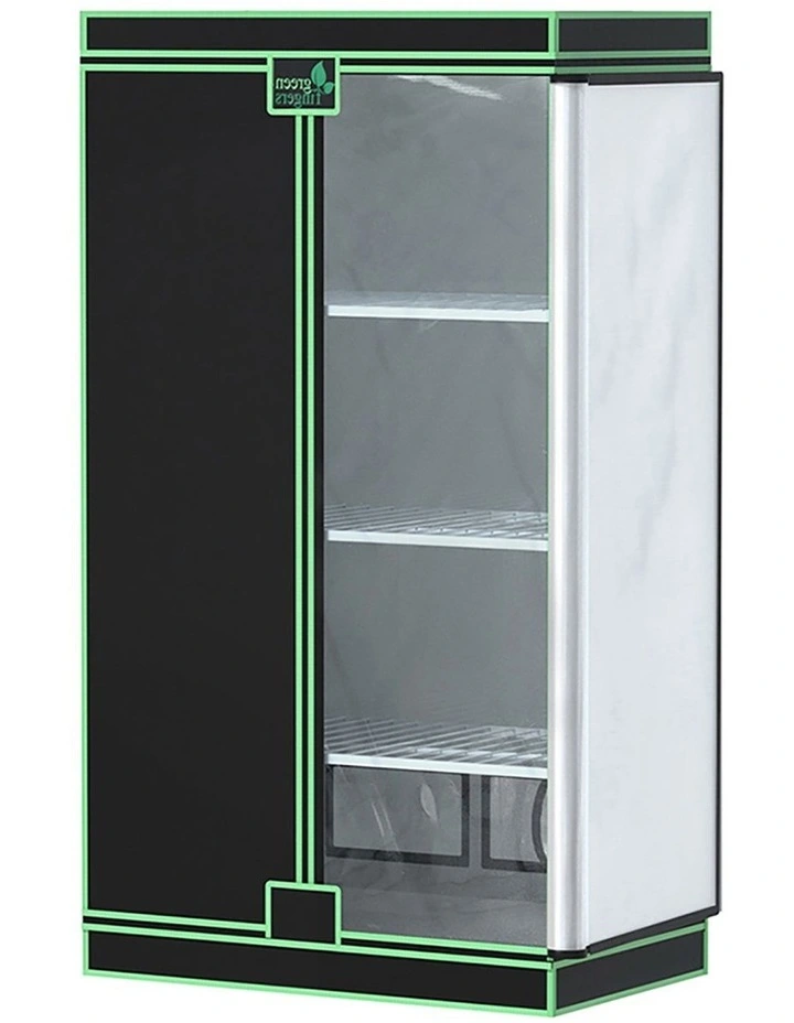 Hydroponics Grow Tent 100x60x180cm in Black image 1