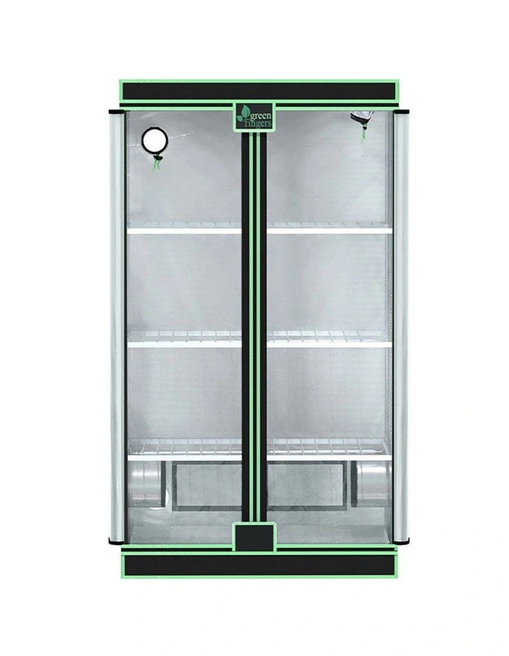 Hydroponics Grow Tent 100x60x180cm in Black image 2
