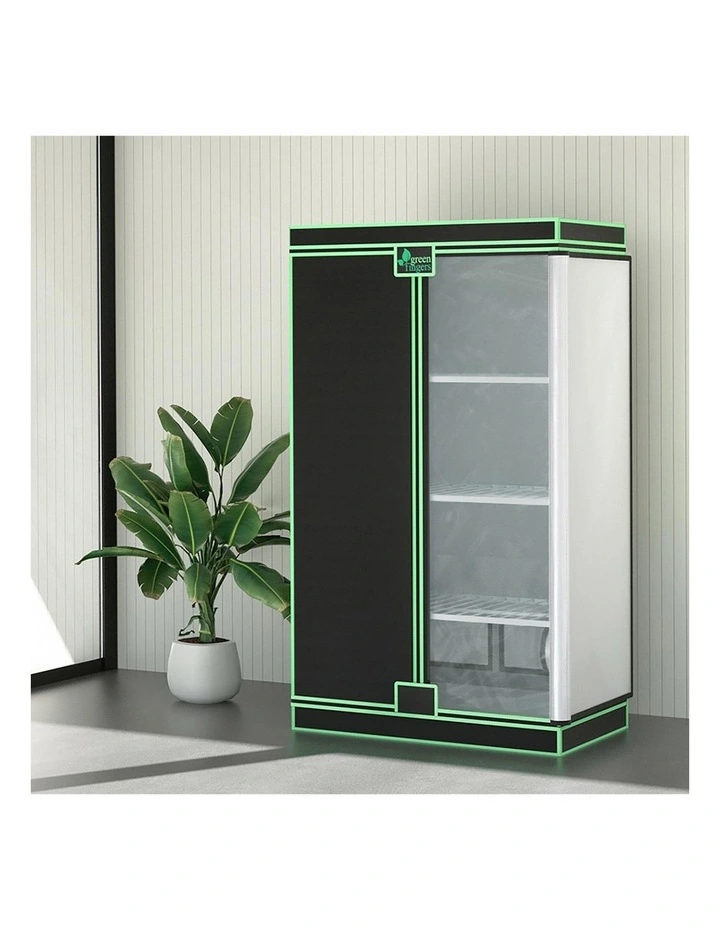 Hydroponics Grow Tent 100x60x180cm in Black image 4