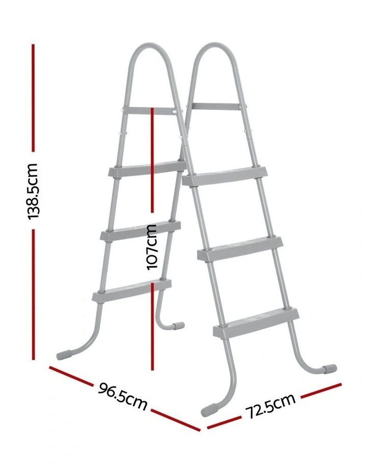 Metal Frame For Above-Ground Pool Ladder 1.07m 42" in Grey image 3