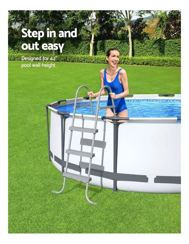 Metal Frame For Above-Ground Pool Ladder 1.07m 42" in Grey image 5
